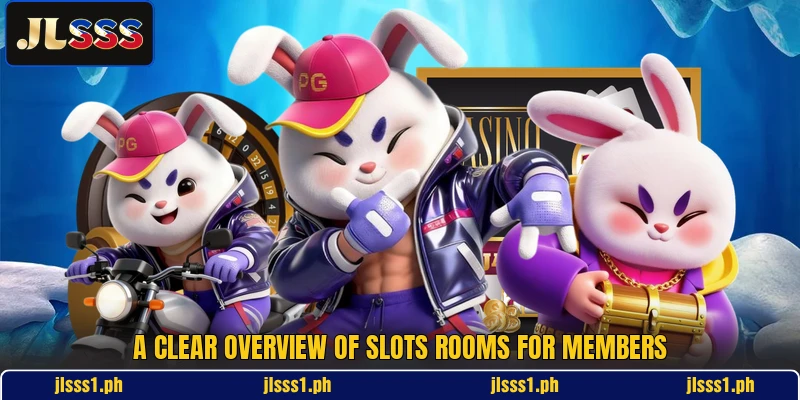 A clear overview of slots rooms for members