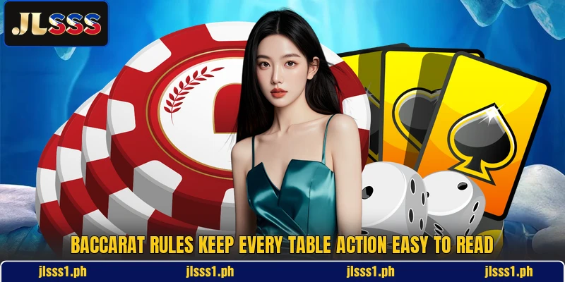 Baccarat rules keep every table action easy to read