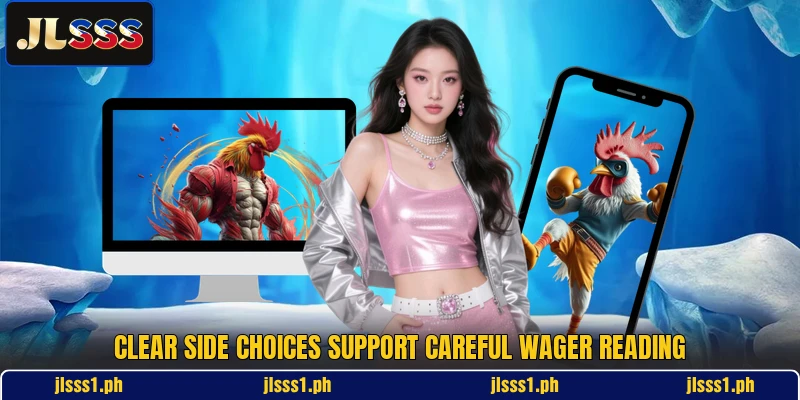 Clear side choices support careful wager reading