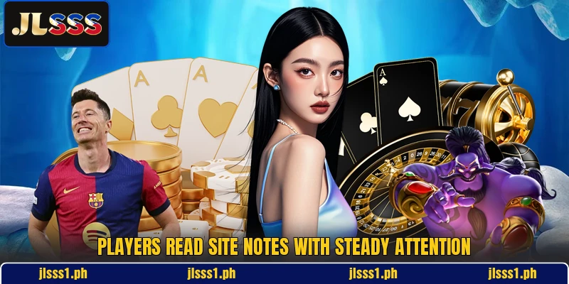 Players read site notes with steady attention